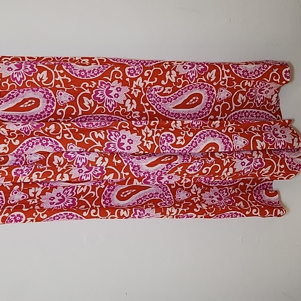 Boden Paisley Off-Shoulder Jumpsuit - Red and White Sz 8 - Picture 7 of 16